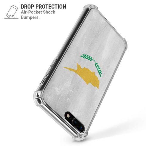 Cyprus Flag Distressed iPhone 7/8 Plus Clear Case